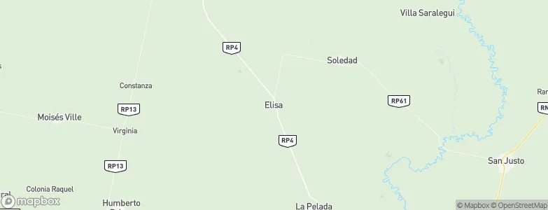 Elisa, Argentina Map
