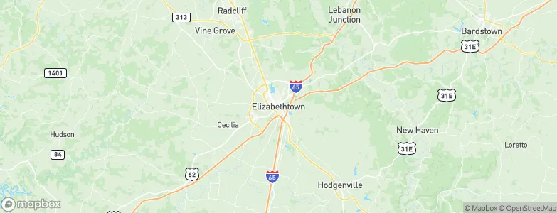Elizabethtown, United States Map