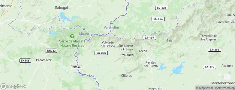 Eljas, Spain Map