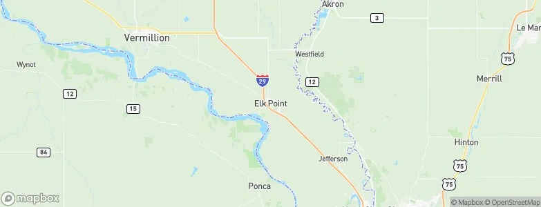 Elk Point, United States Map