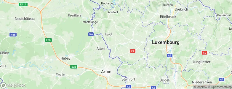 Ell, Luxembourg Map