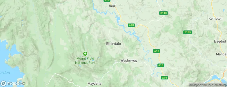 Ellendale, Australia Map