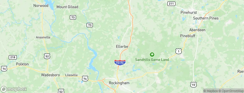 Ellerbe, United States Map