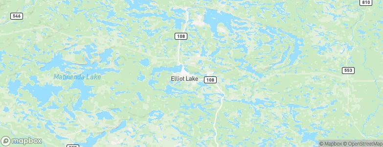 Elliot Lake, Canada Map