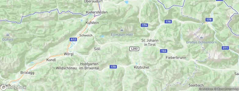 Ellmau, Austria Map