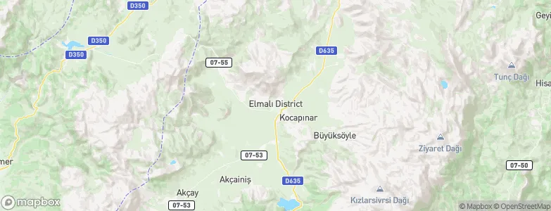 Elmalı, Turkey Map