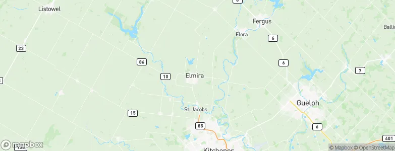 Elmira, Canada Map