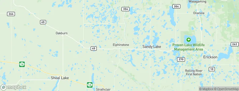 Elphinstone, Canada Map