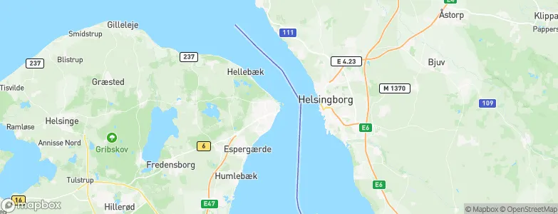 Elsinore, Denmark Map