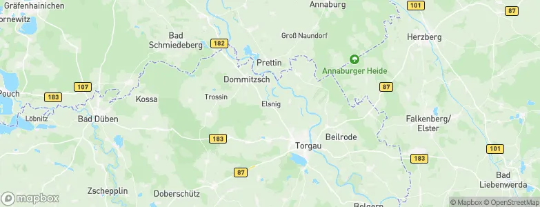 Elsnig, Germany Map