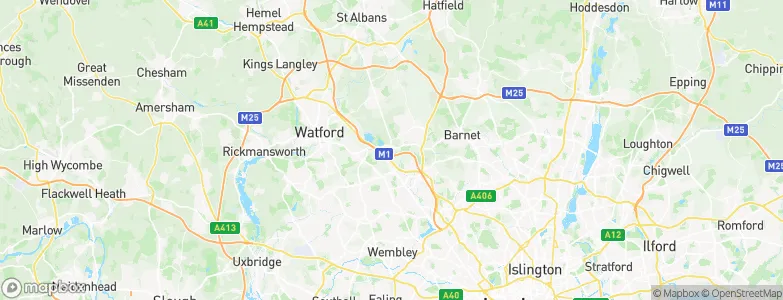 Elstree, United Kingdom Map