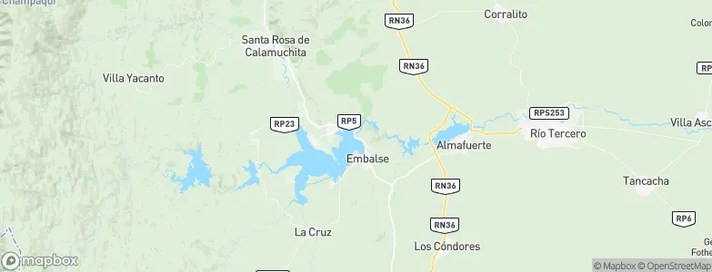 Embalse, Argentina Map