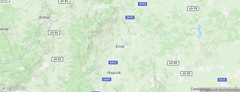 Emet, Turkey Map