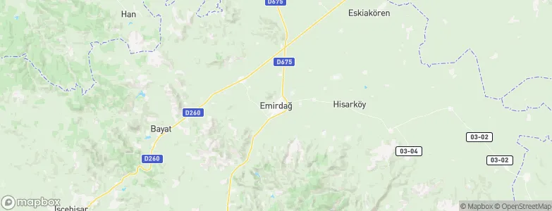 Emirdağ, Turkey Map