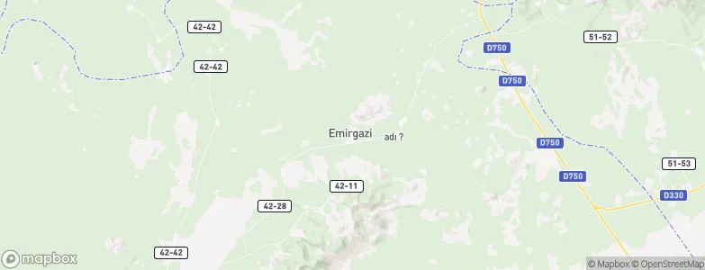 Emirgazi, Turkey Map
