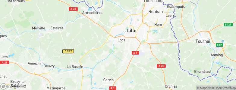 Emmerin, France Map