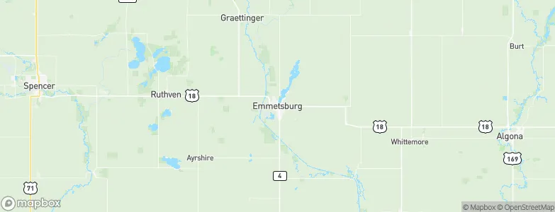 Emmetsburg, United States Map
