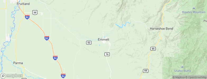 Emmett, United States Map