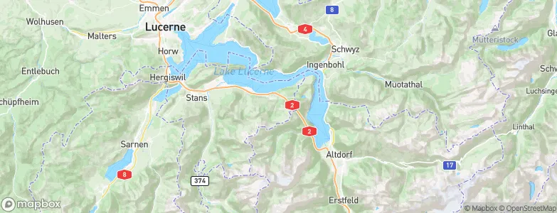 Emmetten, Switzerland Map