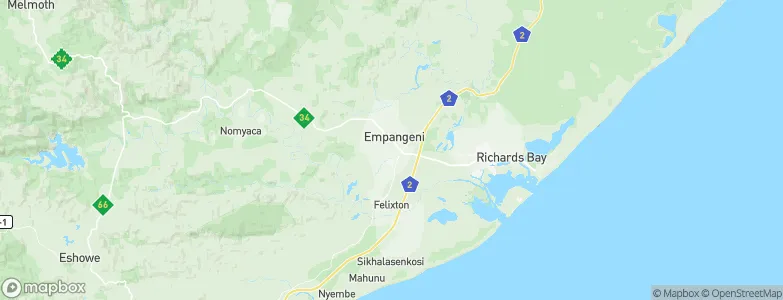 Empangeni, South Africa Map