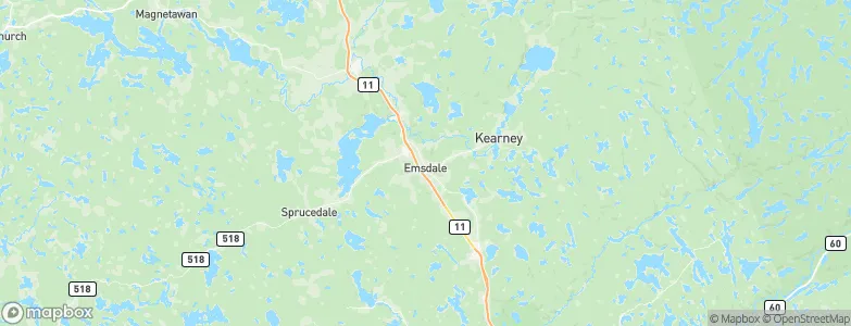Emsdale, Canada Map