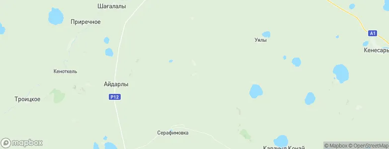 Enbekbirlik, Kazakhstan Map