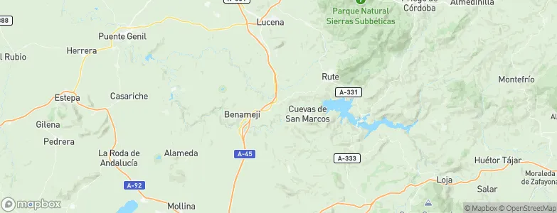 Encinas Reales, Spain Map