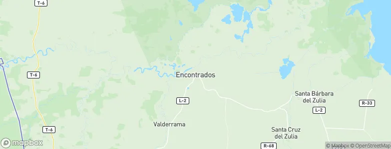 Encontrados, Venezuela Map