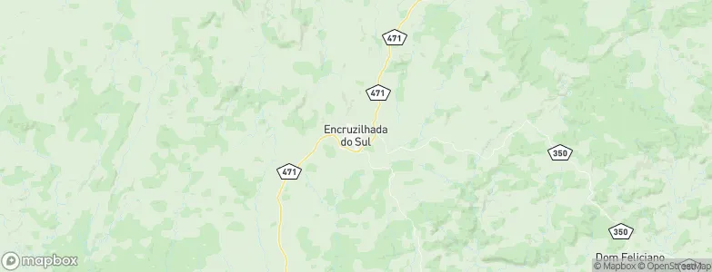 Encruzilhada do Sul, Brazil Map