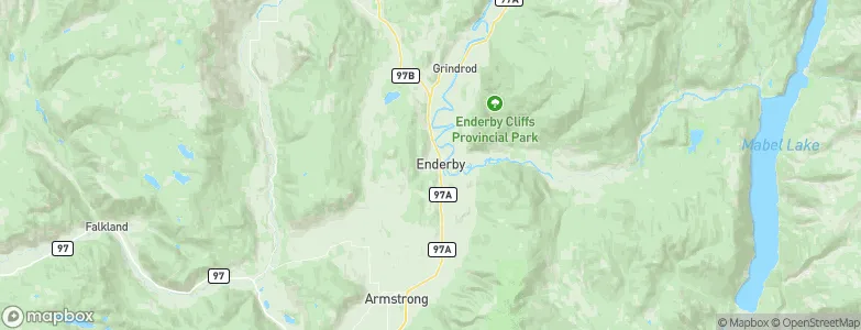 Enderby, Canada Map