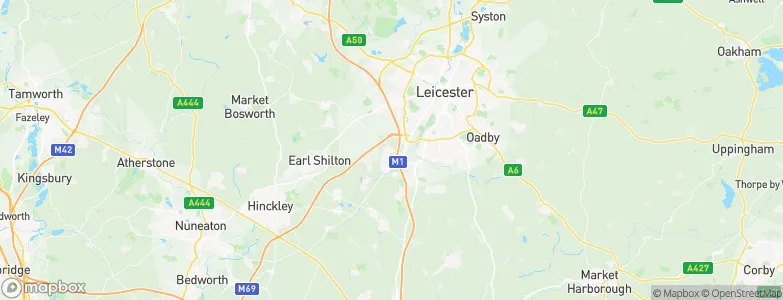 Enderby, United Kingdom Map