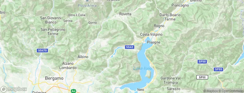 Endine Gaiano, Italy Map