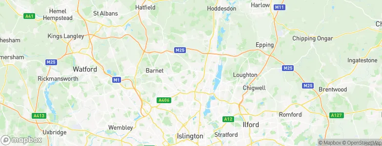 Enfield, United Kingdom Map