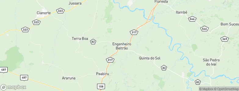 Engenheiro Beltrão, Brazil Map