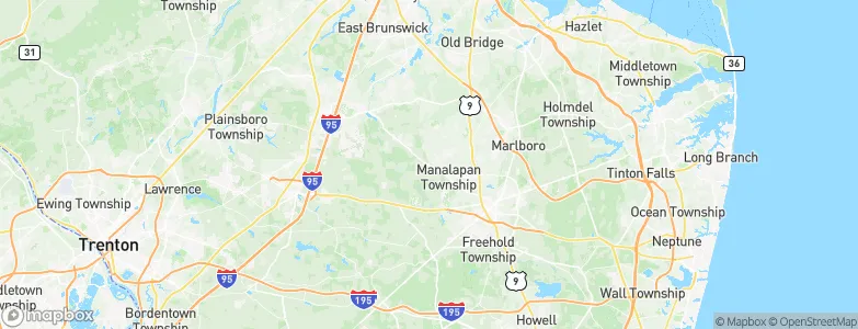Englishtown, United States Map