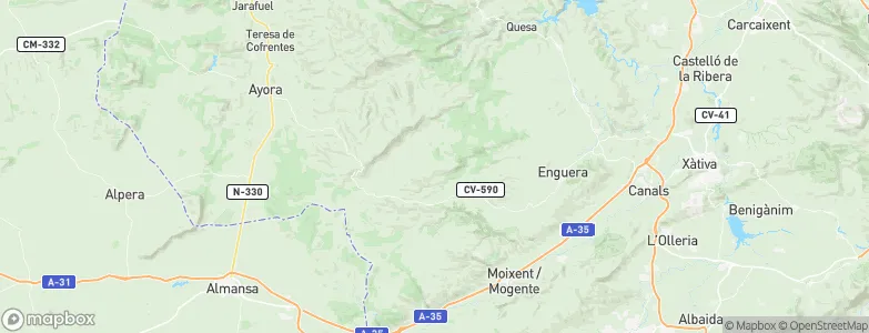 Enguera, Spain Map