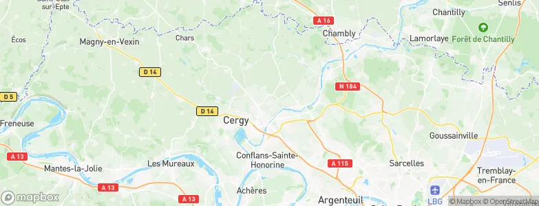 Ennery, France Map