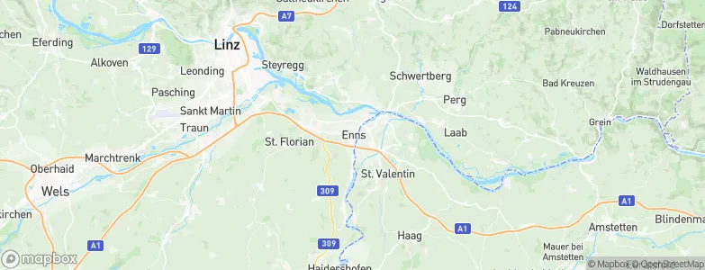 Enns, Austria Map