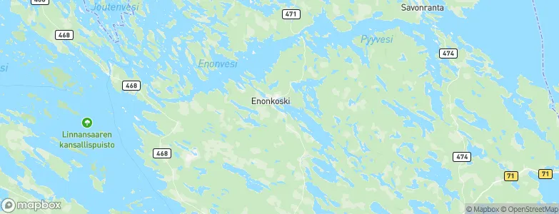 Enonkoski, Finland Map