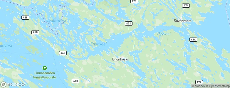 Enonkoski, Finland Map