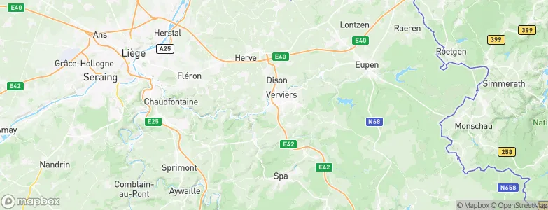 Ensival, Belgium Map