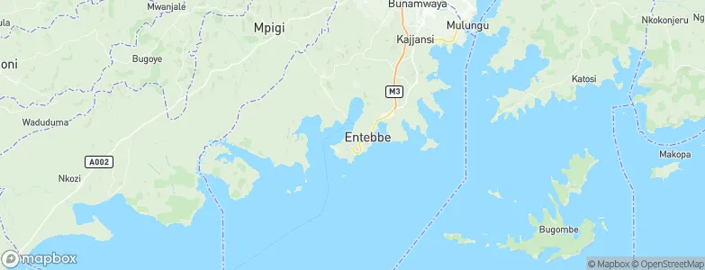 Entebbe, Uganda Map