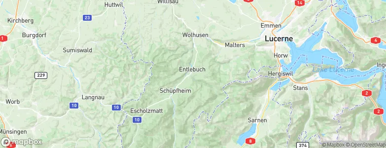Entlebuch, Switzerland Map