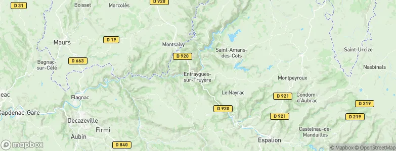 Entraygues-sur-Truyère, France Map