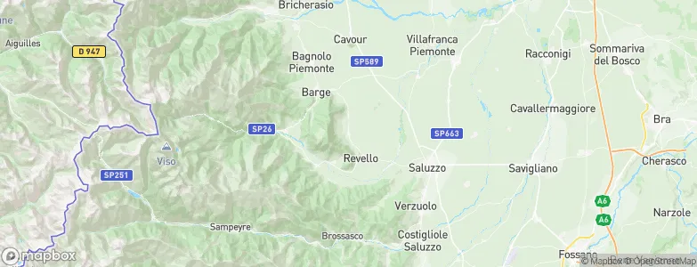 Envie, Italy Map
