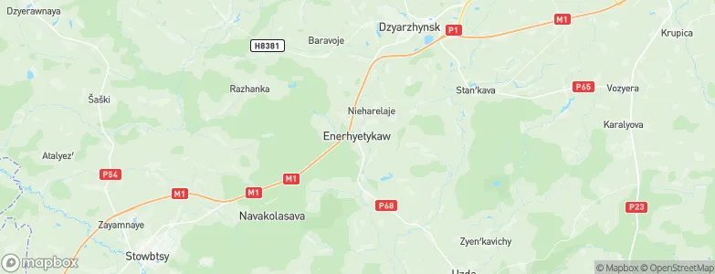 Enyerhyetykaw, Belarus Map