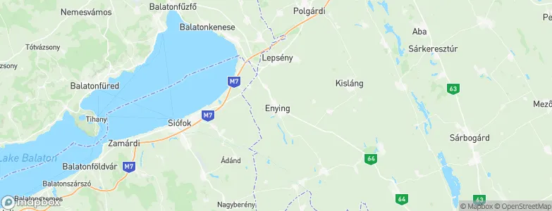 Enying, Hungary Map