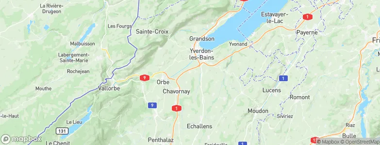 Épendes, Switzerland Map