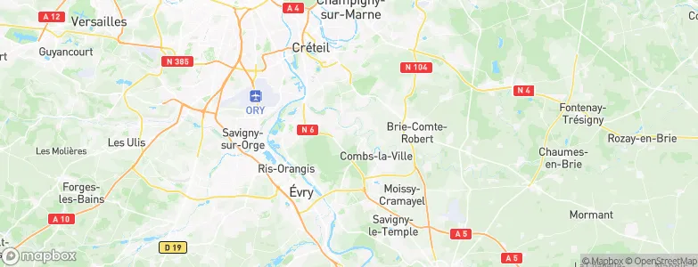 Épinay-sous-Sénart, France Map
