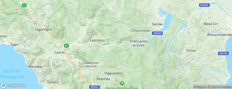 Episcopia, Italy Map